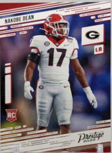 Nakobe Dean #21 Football Cards 2022 Panini Chronicles Draft Picks Prestige