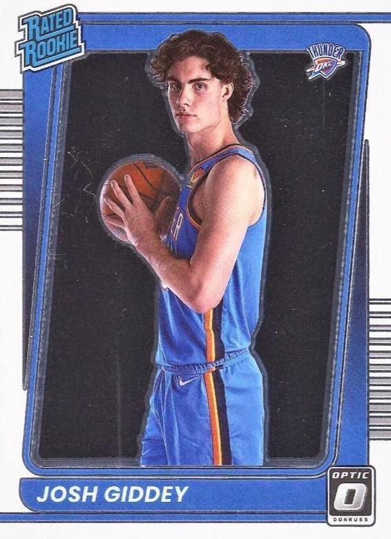 Josh Giddey #152 Basketball Cards 2021 Panini Donruss Optic