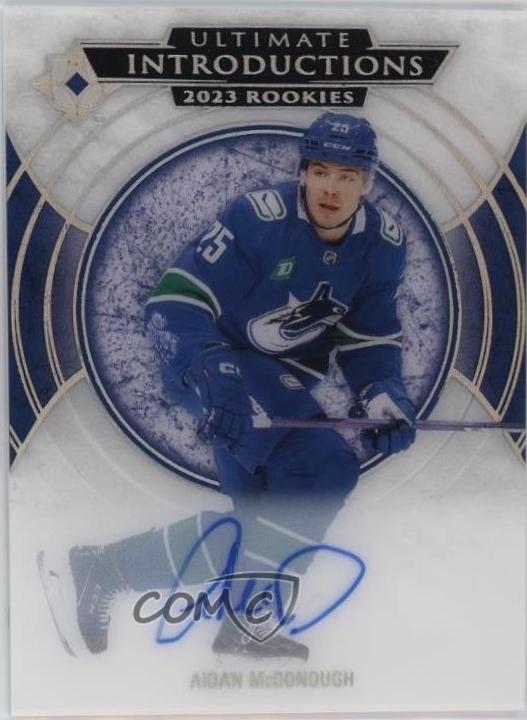 Aidan McDonough #UI-14 2023 Upper Deck Ultimate Collection Introductions Autograph Hockey