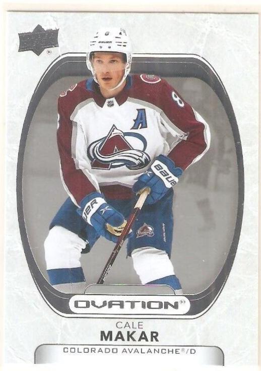 Cale Makar #18 Hockey Cards 2021 Upper Deck Ovation