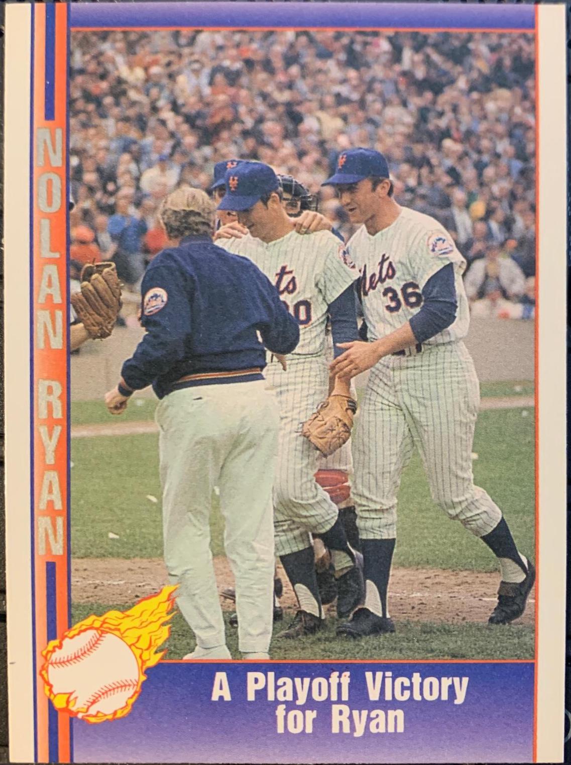 A Playoff Victory #12 Baseball Cards 1991 Pacific Nolan Ryan