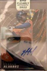 Yordan Alvarez #TEK-YA Prices | 2022 Topps Clearly Authentic Tek