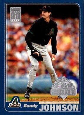 Randy Johnson #29 Baseball Cards 2001 Topps Opening Day
