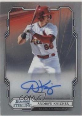 Andrew Knizner #AK Baseball Cards 2019 Bowman Sterling Prospect Autographs