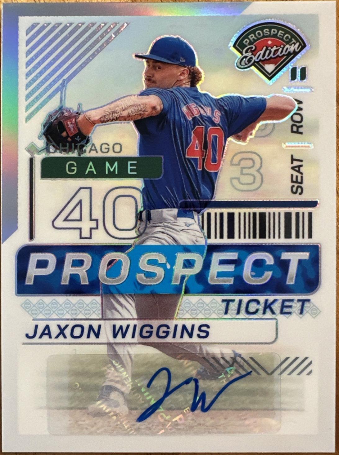 Jaxon Wiggins [Silver Holo Ticket Signature] #17