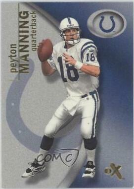 Peyton Manning #17 Football Cards 2001 Fleer E X