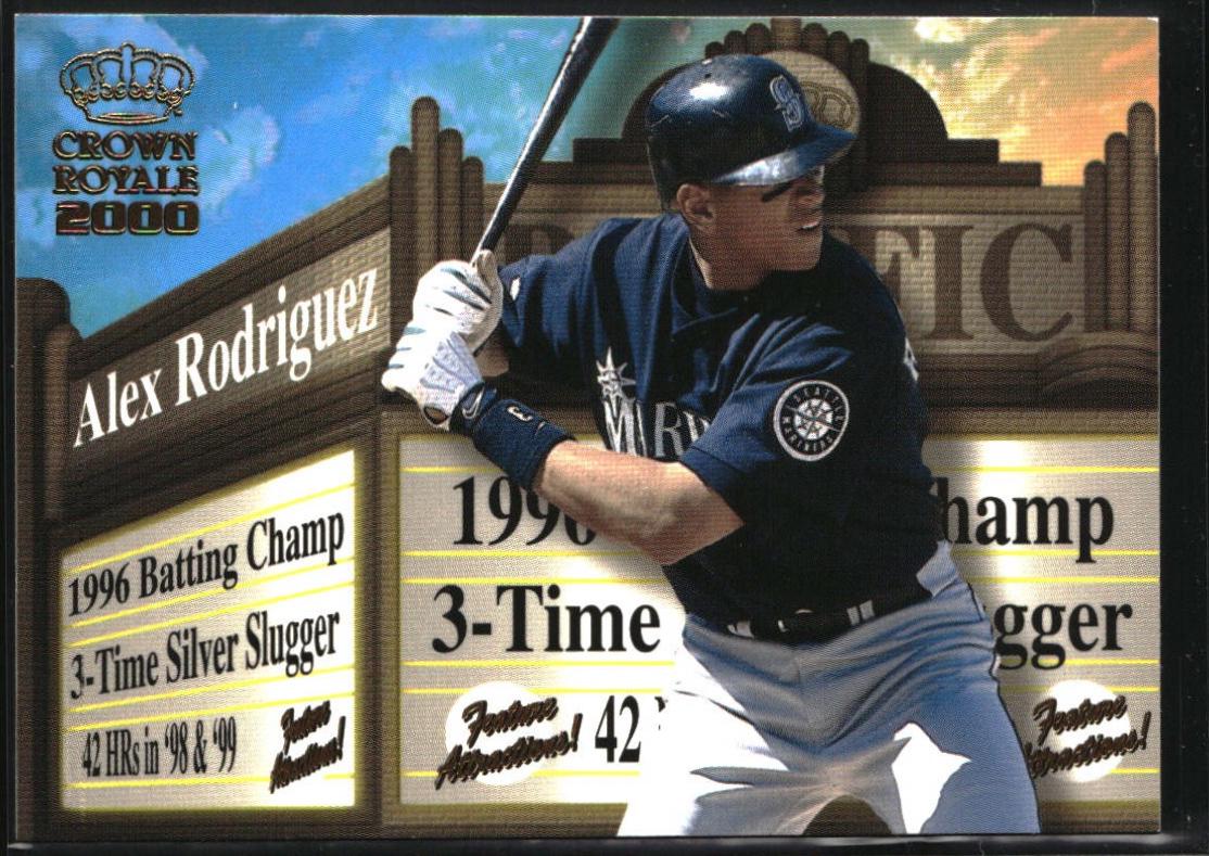Alex Rodriguez #24 Baseball Cards 2000 Pacific Crown Royale Feature Attractions