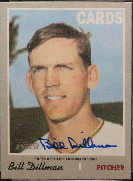 Bill Dillman #BD Baseball Cards 2019 Topps Heritage Real One Autographs