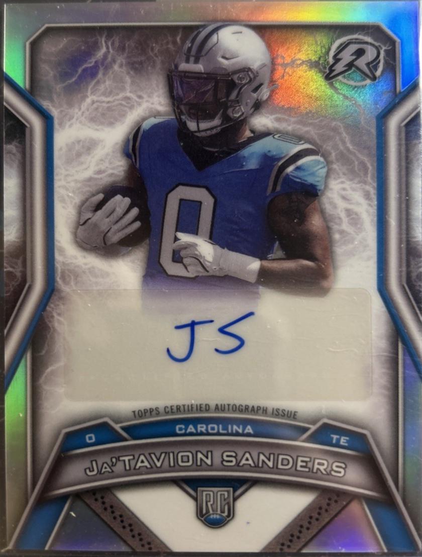 Ja'Tavion Sanders #RRS-JS Football Cards 2024 Topps Resurgence Rookie Signature