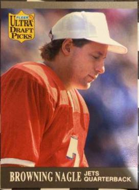 Browning Nagle #293 Football Cards 1991 Ultra