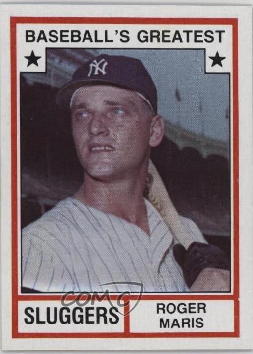 Roger Maris #2 1982 Tcma Greatest Sluggers Baseball