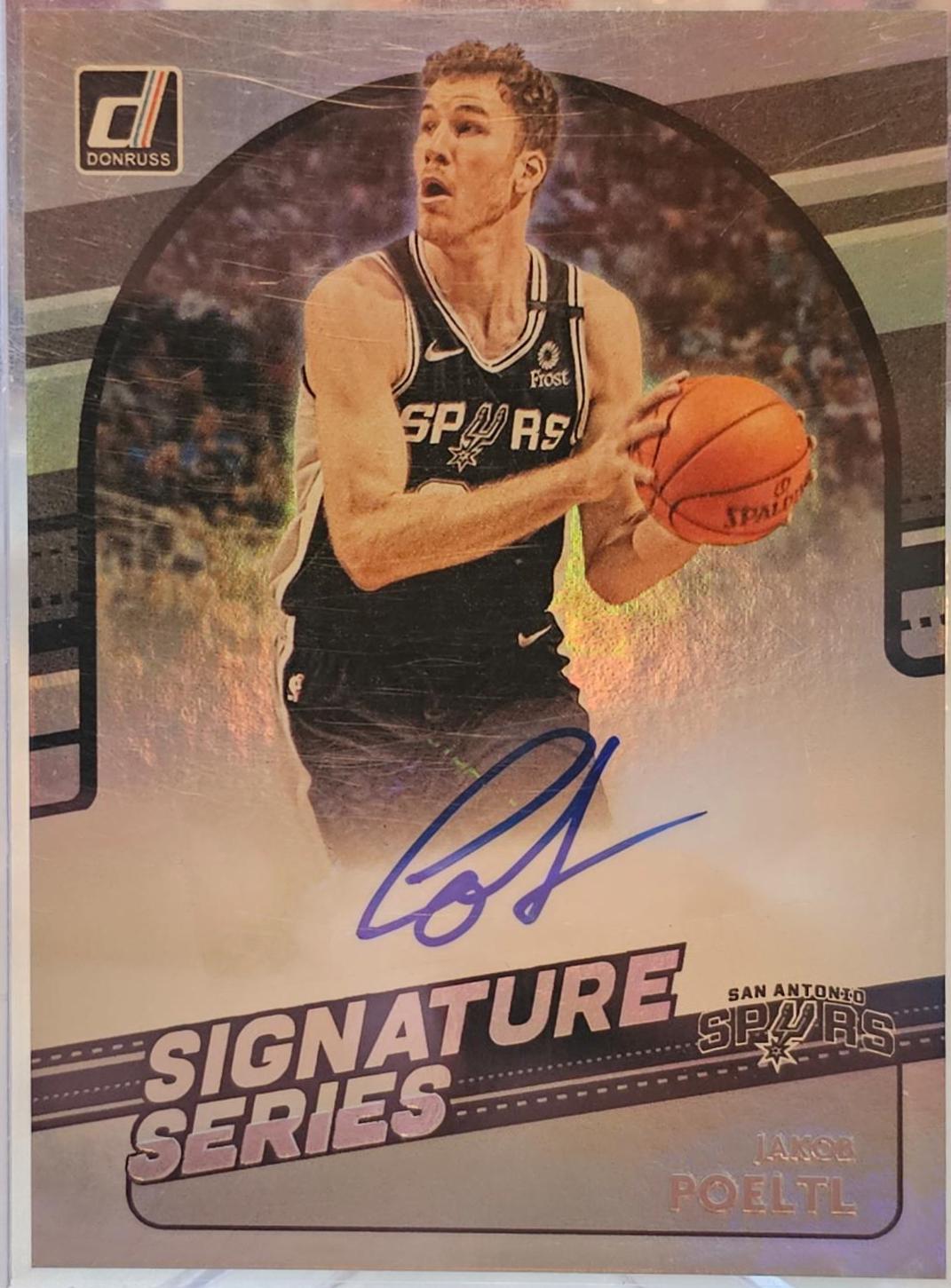 Jakob Poeltl #SG-JPT 2020-21 Donruss Basketball Signature Series