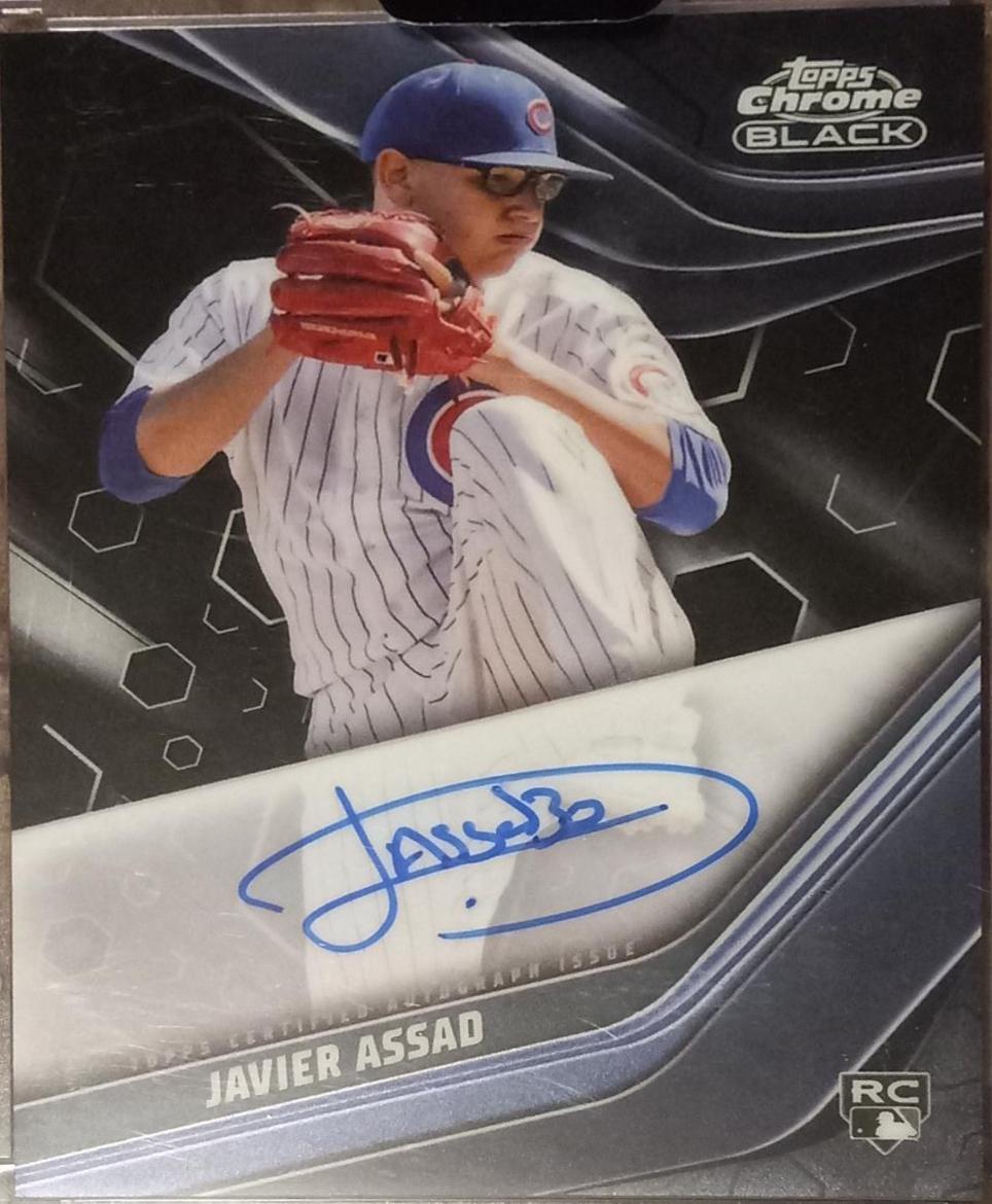 Javier Assad #CBA-JA Baseball Cards 2023 Topps Chrome Black Autographs