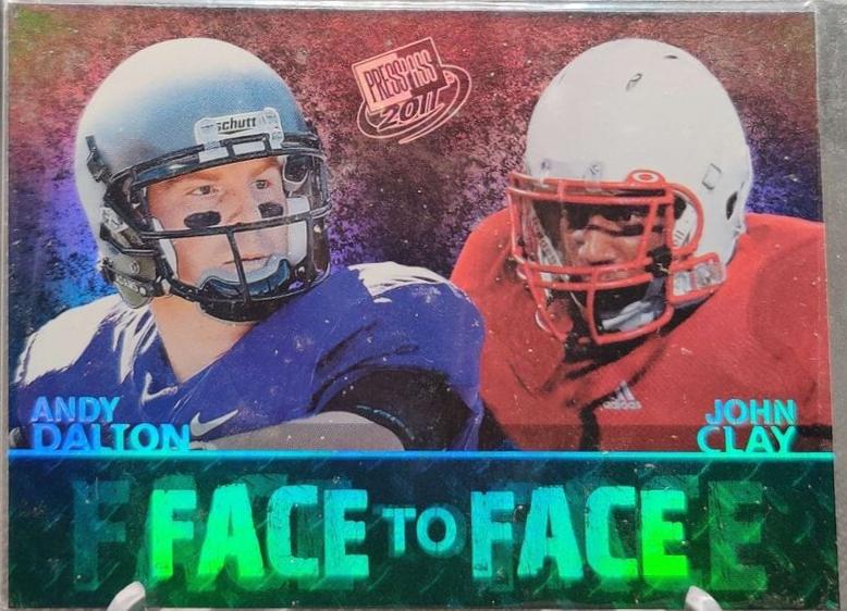 Andy Dalton, John Clay #FF-15 Football Cards 2011 Press Pass Face to Face