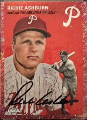 Richie Ashburn [Cream Fuchsia Lava Refractor] #58