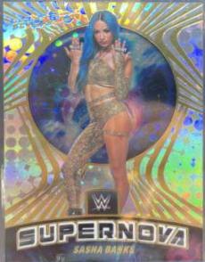 Sasha Banks #10 Wrestling Cards 2022 Panini Revolution WWE Supernova