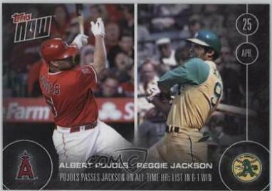 Albert Pujols, Reggie Jackson #38 Baseball Cards 2016 Topps Now