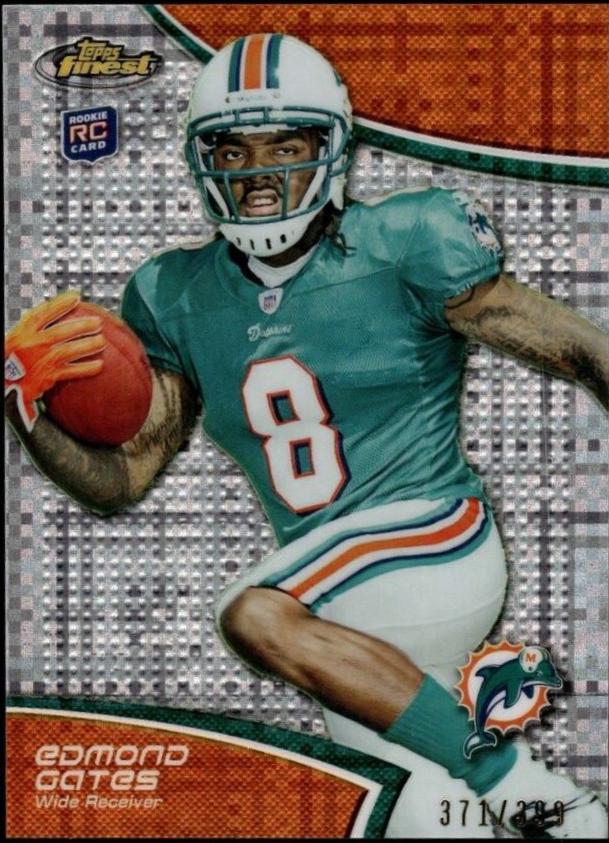 Edmond Gates #24 Football Cards 2011 Topps Finest