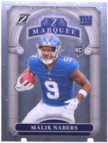Malik Nabers #6 Football Cards 2024 Panini Zenith Z Marquee