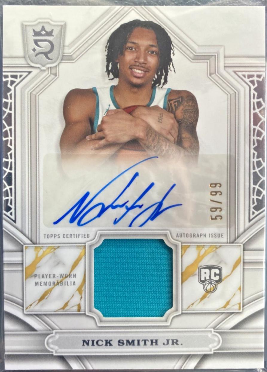 Nick Smith Jr. #RA-NS 2023-24 Topps Royalty Basketball Rookie Autographs