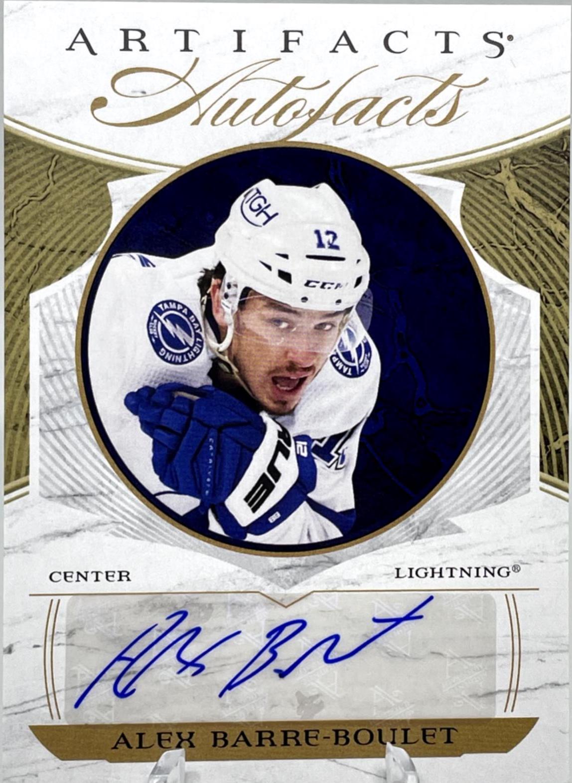 Alex Barre Boulet #AF-BT Hockey Cards 2022 Upper Deck Artifacts Auto Facts
