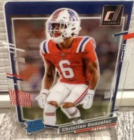 Christian Gonzalez #98 Football Cards 2023 Clearly Donruss