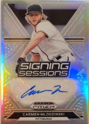 Carmen Mlodzinski #SS-CM Baseball Cards 2021 Panini Prizm Draft Picks Signing Sessions Autographs