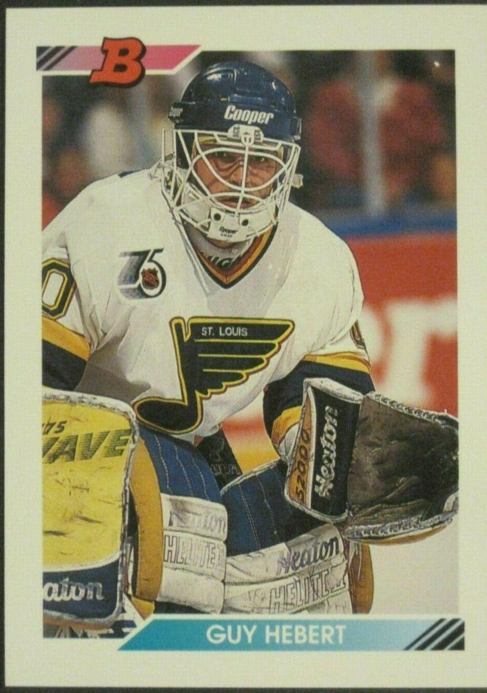 Guy Hebert #32 Hockey Cards 1992 Bowman