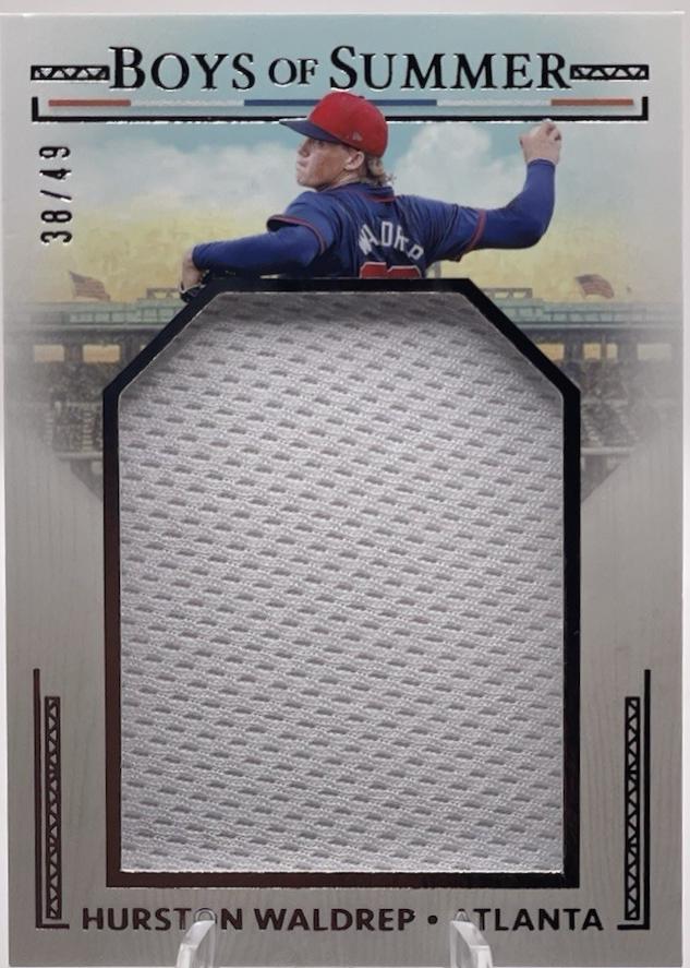 Hurston Waldrep #JPM-HW Baseball Cards 2024 Panini Boys of Summer Jumbo Prospect Materials
