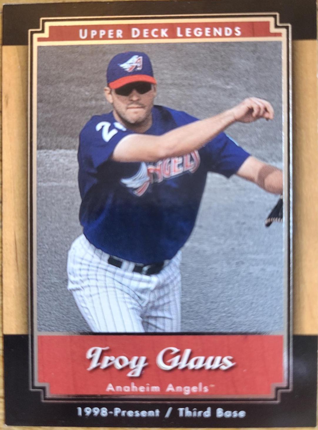 Troy Glaus #2 Baseball Cards 2000 Upper Deck Legends