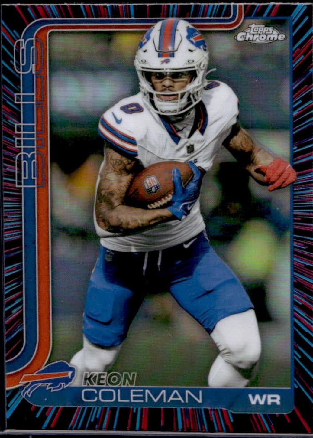 Keon Coleman [Neon Pulse Refractor] #30 Prices | 2025 Topps Chrome