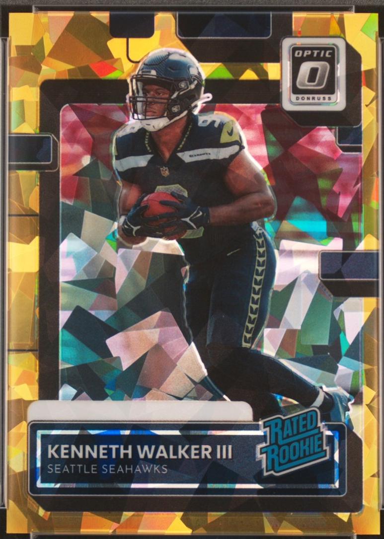 Kenneth Walker III [Optic Preview Gold Ice] #P-318