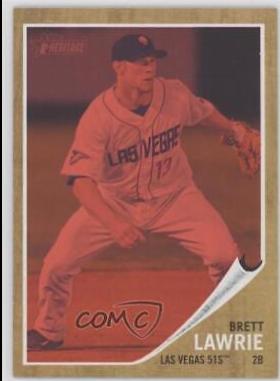 Brett Lawrie #23 Baseball Cards 2011 Topps Heritage Minor League Edition