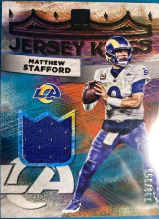 Matthew Stafford #JK-12 Football Cards 2022 Panini Donruss Jersey Kings