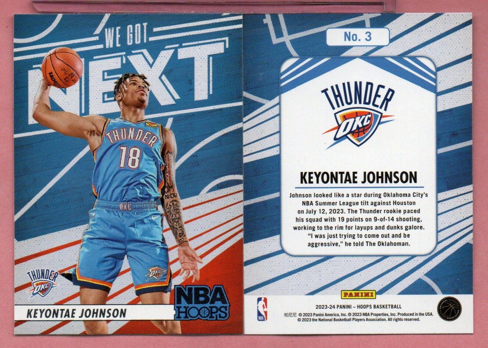Keyontae Johnson #3 Basketball Cards 2023 Panini Hoops We Got Next