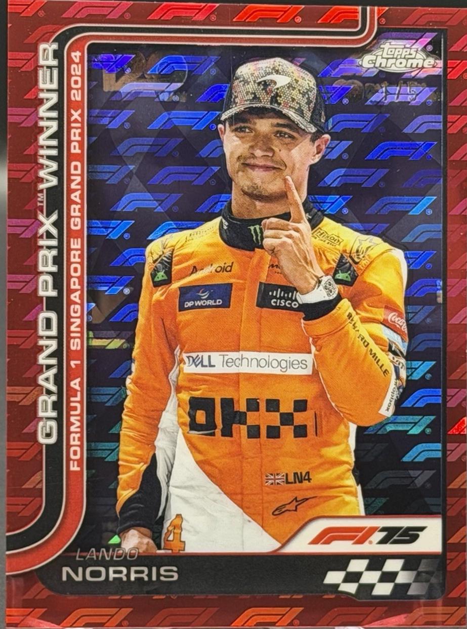 Lando Norris [Red Refractor] #110 Prices | 2025 Topps Chrome