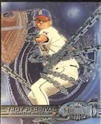 Troy Percival #42 Baseball Cards 1997 Metal Universe