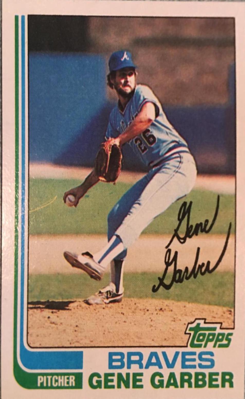 1982 Topps Gene Garber #32 card
