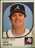 Dale Murphy #251 Baseball Cards 1988 Panini Stickers