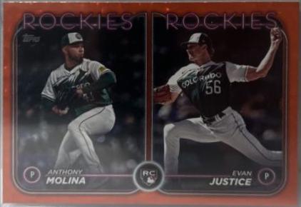 Evan Justice & Anthony Molina [Orange Crackle Foilboard] #US270