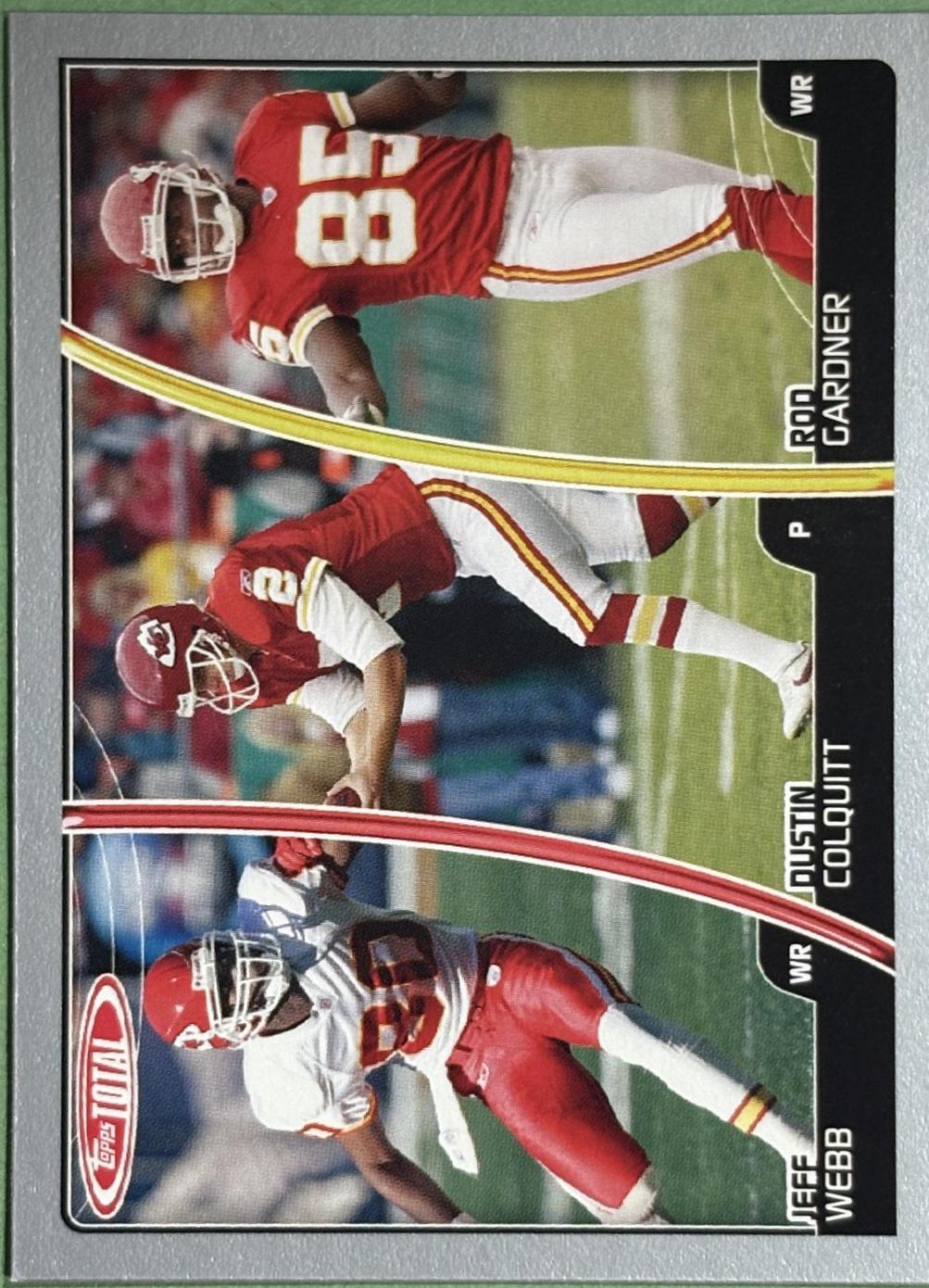 Jeff Webb, Rod Gardner, Dustin Colquitt [Silver] #222