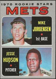 Mets 1970 Rookie Stars: Mike Jorgensen / Jesse Hudson