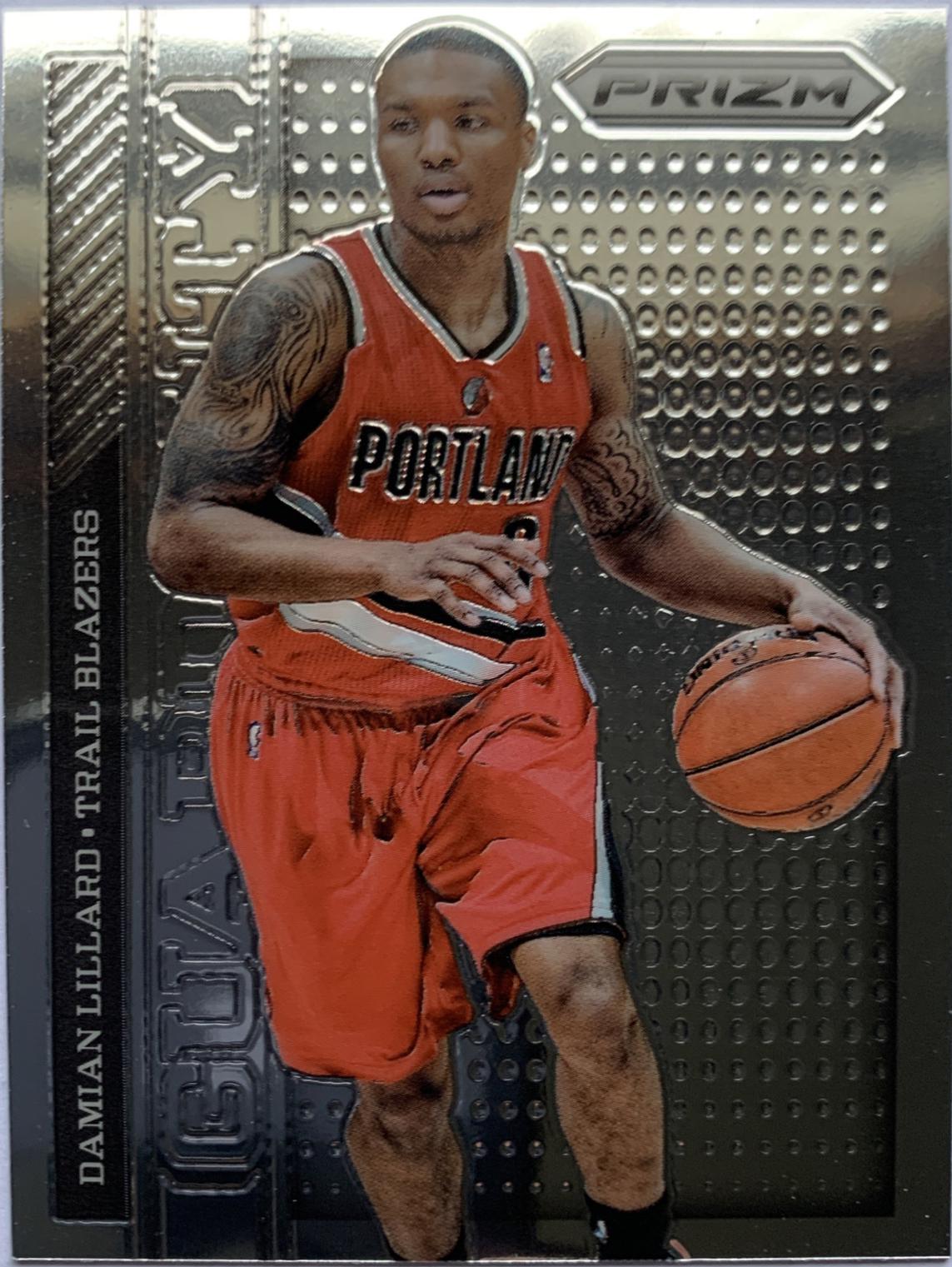 Damian Lillard #4 Basketball Cards 2013 Panini Prizm Guard Duty