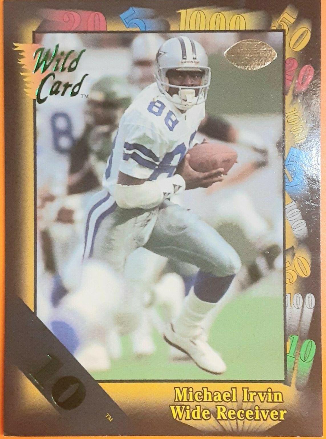 Michael Irvin #95 1991 Wild Card Football