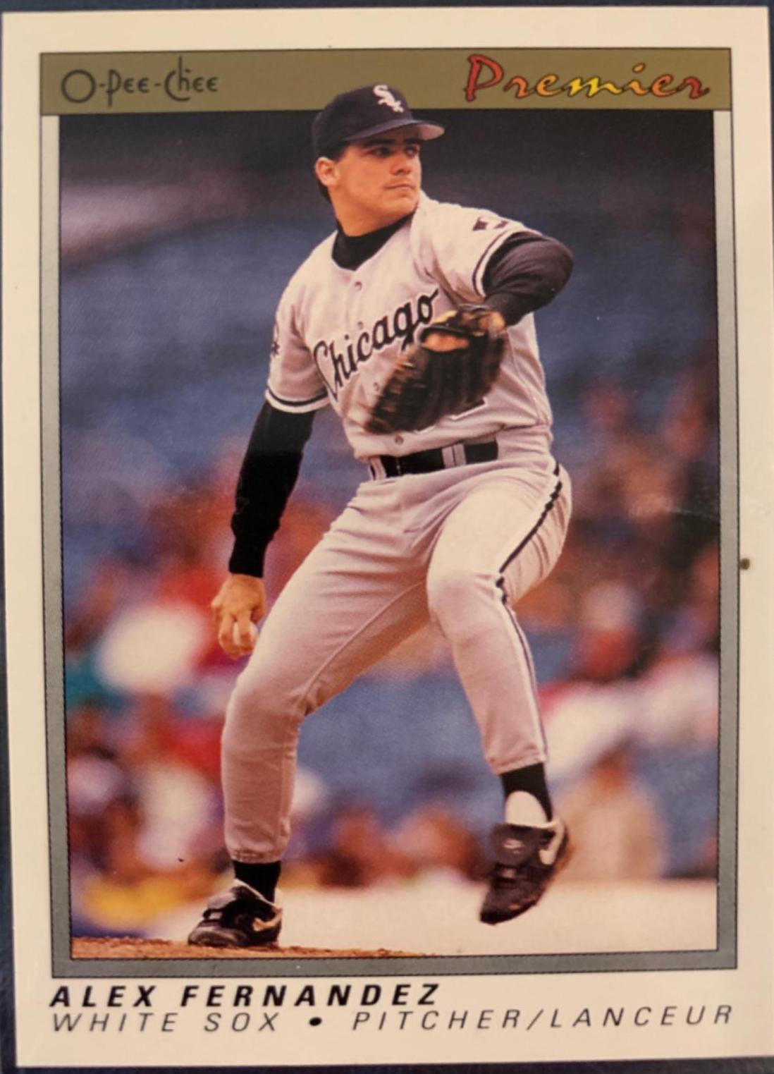 Alex Fernandez #42 Baseball Cards 1991 O Pee Chee Premier