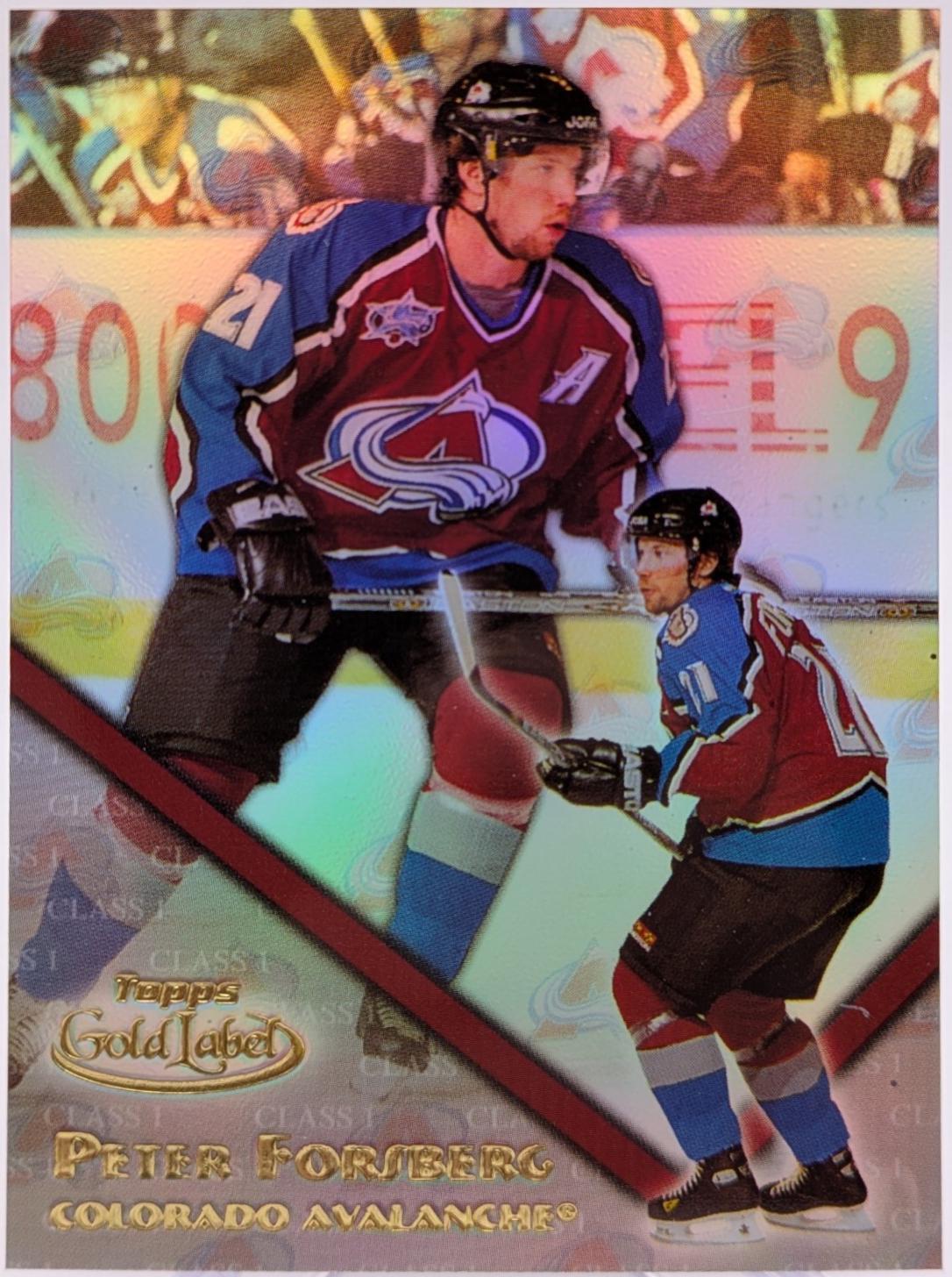 Peter Forsberg #17 2000 Topps Gold Label Hockey