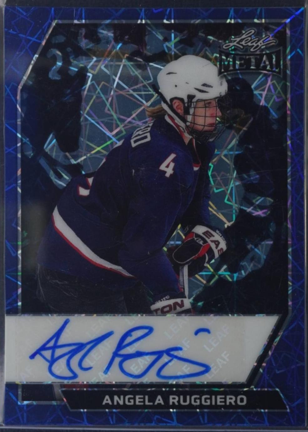 Angela Ruggiero #BA-AR1 2026 Leaf Metal Autograph Hockey