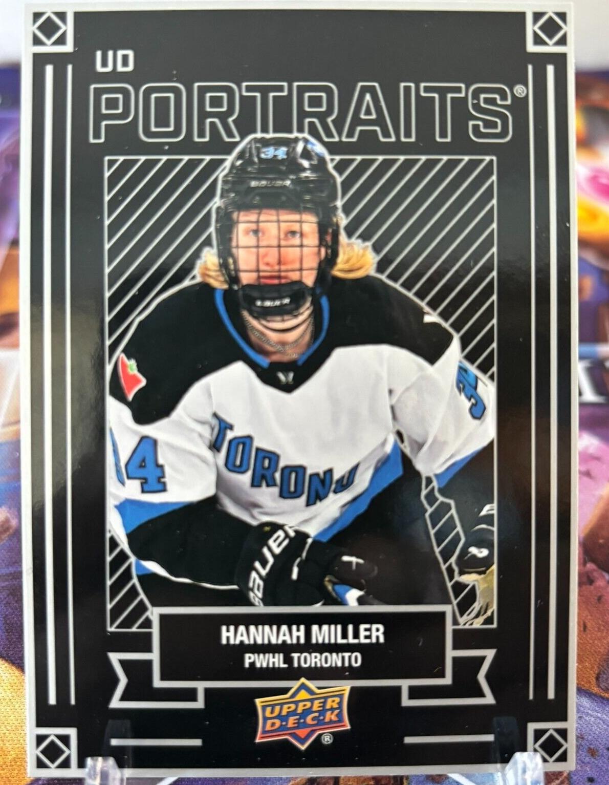 Hannah Miller #UDP-3 Hockey Cards 2024 Upper Deck PWHL UD Portraits