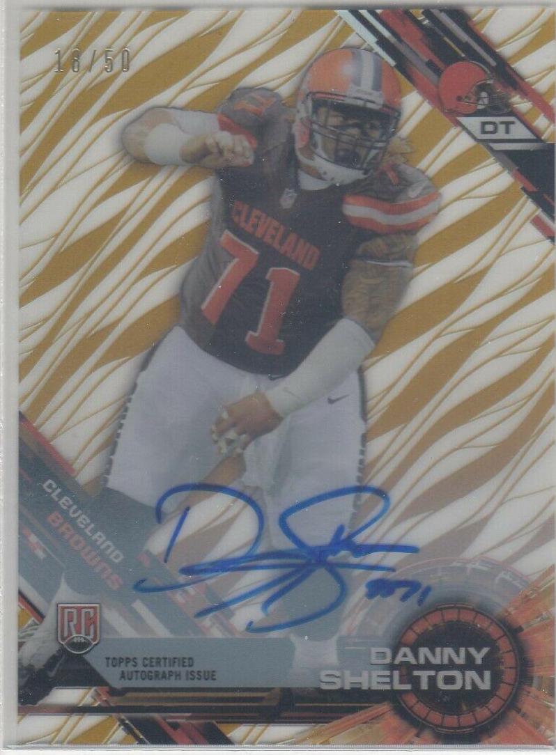 Danny Shelton [Autograph Gold Rainbow Diffractor] #60