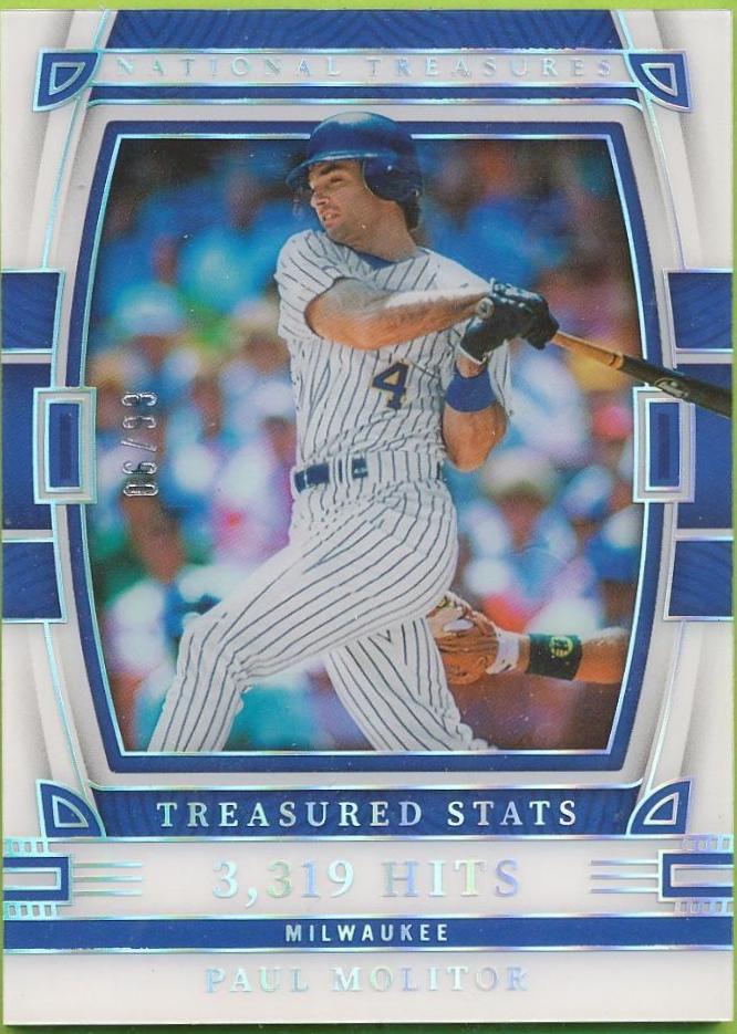 Paul Molitor #21 Baseball Cards 2023 Panini National Treasures Treasured Stats